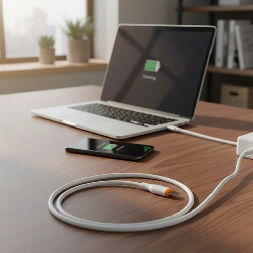 Cable Usb-c 1m 60w Carga Rápida Para Samsung Xiaomi Android