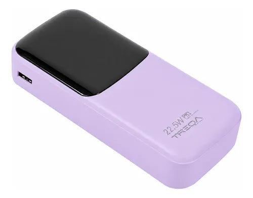 Batería Externa Powerbank 20000mah Carga Rápida Pd 3.0 22.5w Lila