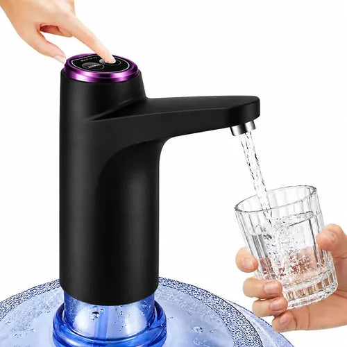 Dispensador De Agua Eléctrico Usb Recargable 8 A 20 L Negro