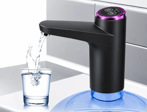 Dispensador De Agua Eléctrico Usb Recargable 8 A 20 L Negro