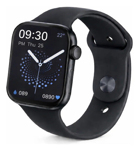 Smartwatch Hw22-pro Deportivo Pantalla Hd Llamadas Bluetooth Negro Look Deportivo