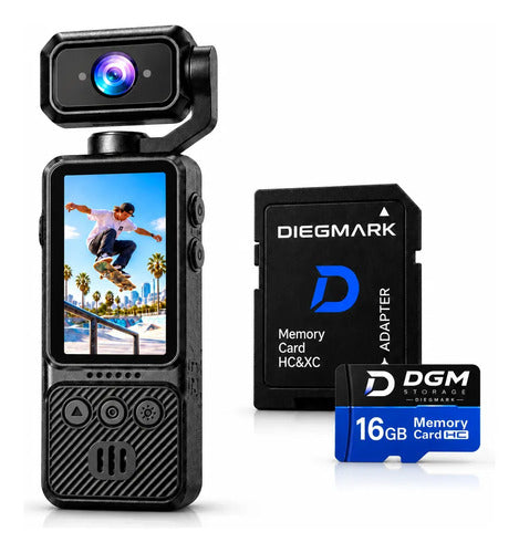 Cámara Deportiva Pocket Full Hd Wifi + Tarjeta Microsd 16gb