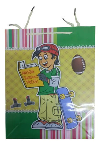 Bolsas De Regalo Infantil Niño Pack 12 Diseños Animados Multicolores Diseño Variado
