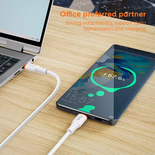 Cable Usb-c 1m 60w Carga Rápida Para Samsung Xiaomi Android