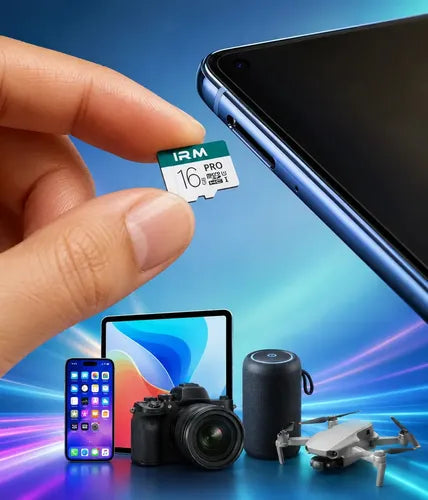 Tarjeta Micro Sd Irm De 16 Gb Clase 10 Con Adaptador Para Celulares Y Cámaras