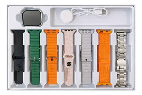Smartwatch 7 Correas Sl-w701 2.01 49 Mm Plateado Hebilla Multicolores