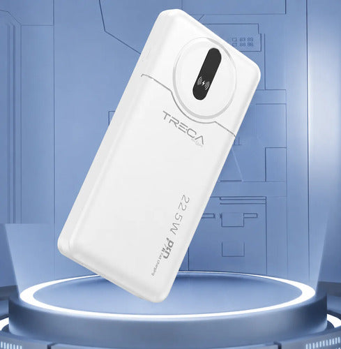 Powerbank 10000mah Carga Rápida Pd20w 22.5w 2 Puertos Usb Blanco
