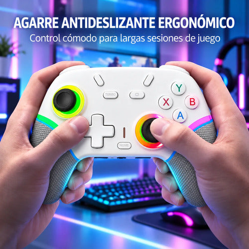 Control Joystick Gamer X9 Inalámbrico Rgb Multiplataforma