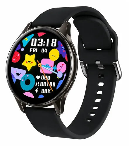 Smartwatch Diegmark Active 2 Con Llamadas Y Pantalla Hd Para iPhone Y Android Marrón Metalizado Hebilla Negro