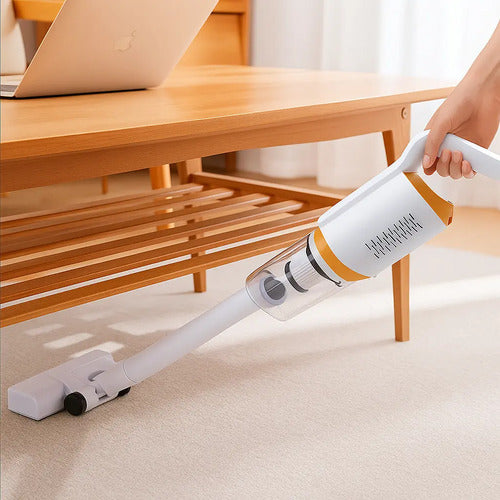 Aspiradora Inalámbrica Recargable Usb 2 En 1 Para Auto Hogar Blanco