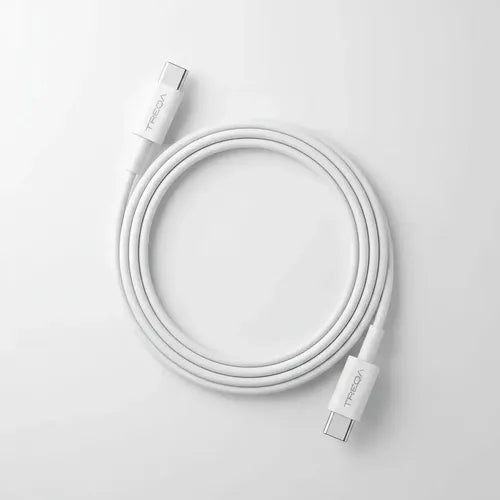 Cable Usb-c A Usb-c De 1 M Para Carga Y Transferencia De Datos Rápida Blanco