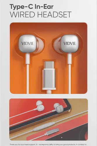 Audífonos In-ear Diegmark Tipo C Para Xiaomi Y Redmi Con Micrófono Y Sonido Hd Blanco