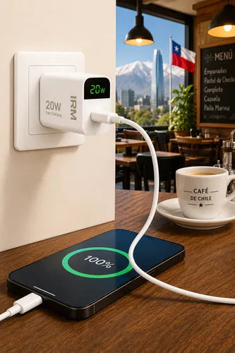 Cargador Rápido 20w Usb C Para Samsung Xiaomi Android Blanco