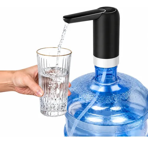 Dispensador De Agua Eléctrico Usb Recargable Portátil 20l Negro