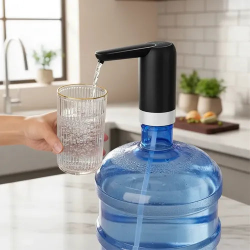 Dispensador De Agua Eléctrico Usb Recargable Portátil 20l Negro