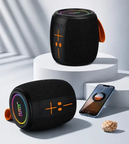 Parlante Portátil Bluetooth 5.3 8w Tws Usb Tf Radio Fm Negro