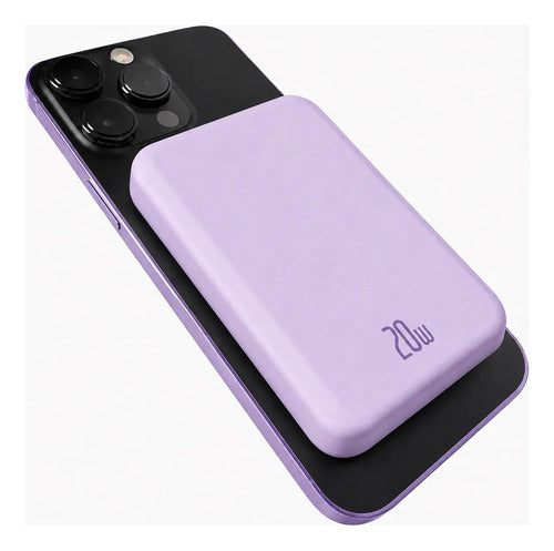 Kit Powerbank Magnético Para iPhone Samsung 5000mah + Bolso