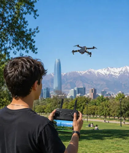 Drone Aéreo Smart 998 Pro Plegable Con Doble Cámara Y Estabilizador Surtido