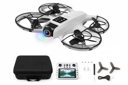 Drone Con Cámara Y Motores Brushless Para Vuelo Estable De 15 Minutos Gris Claro