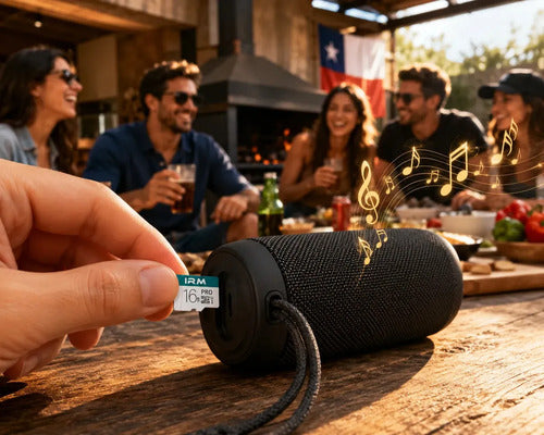 Tarjeta Micro Sd Irm De 16 Gb Clase 10 Con Adaptador Para Celulares Y Cámaras