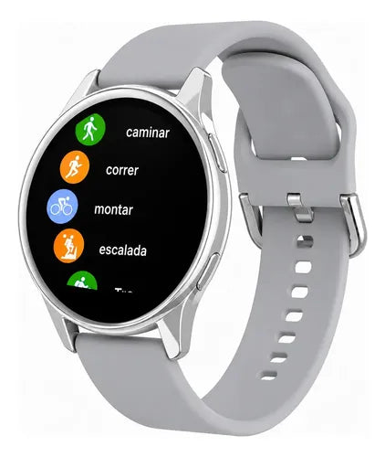 Smartwatch Diegmark Active.2 Sport Con Llamadas Bluetooth Para Android Y Ios Plateado Hebilla Gris