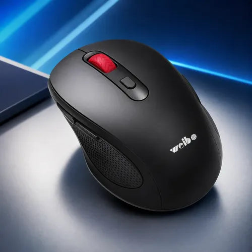 Mouse Inalámbrico 2.4ghz Bluetooth 5.0 1600 Dpi 6 Botones Negro