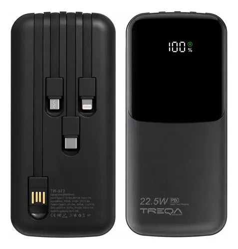 Batería Externa Powerbank 20000mah Carga Rápida Pd 3.0 22.5w