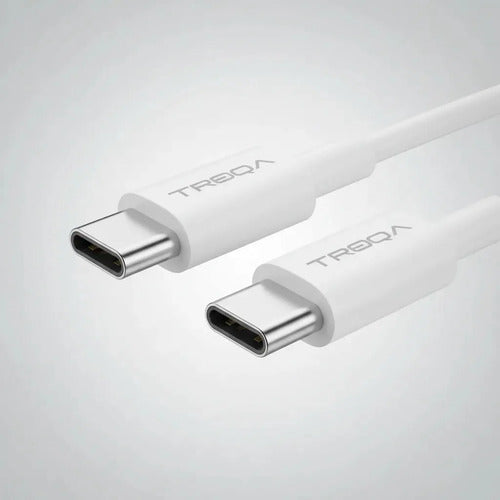 Cable Usb-c A Usb-c De 1 M Para Carga Y Transferencia De Datos Rápida Blanco
