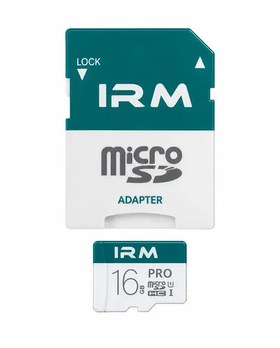 Tarjeta Micro Sd Irm De 16 Gb Clase 10 Con Adaptador Para Celulares Y Cámaras