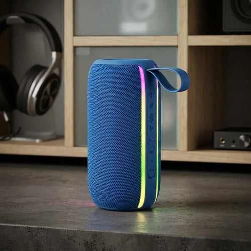 Parlante Bluetooth 8w Tws Luces Led Recargable Usb 1500mah