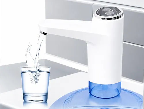 Dispensador De Agua Eléctrico Usb Recargable 8 A 20 L Blanco