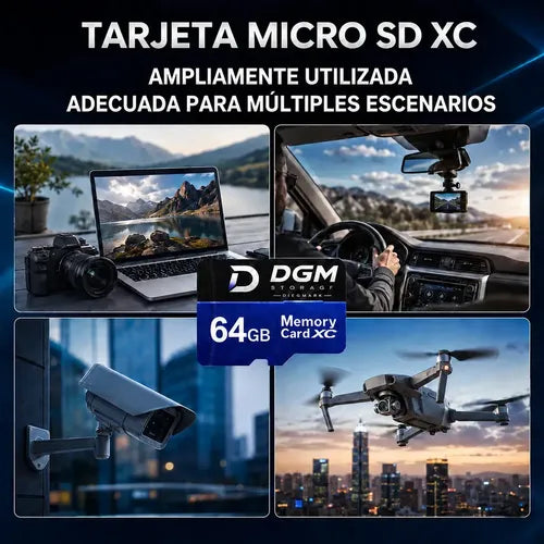 Tarjeta Microsdxc Diegmark 64 Gb Con Adaptador Sd Para Celulares Y Cámaras