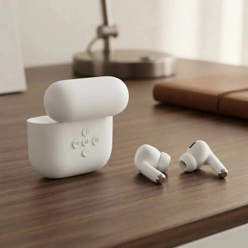 Audífonos In-ear Bluetooth Inalámbricos Blancos Con Estuche De Carga Y Sonido Premium Blanco