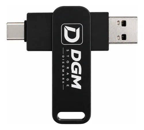Pendrive Flash Drive Otg 64gb Usb Usb-c 3.1 Alta Velocidad Negro Otg Dual Usb-c Usb-a