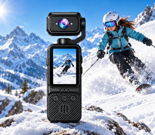 Cámara Deportiva Pocket 1080p Wifi Pantalla Antivibración
