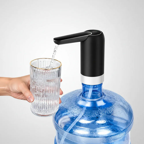 Dispensador De Agua Eléctrico Usb Recargable Portátil 20l Negro