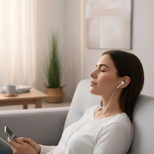 Audífonos In-ear Con Micrófono Y Usb-c Para iPhone 15, Android, Samsung Y Xiaomi  Blanco
