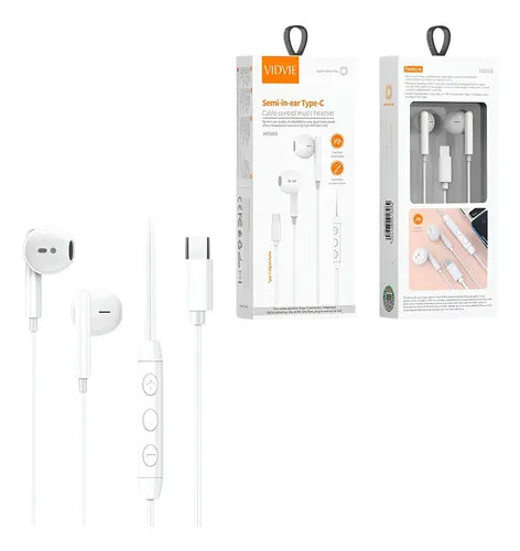 Auriculares Con Cable Usb-c Vidvie Con Micrófono Compatibles Dispositivos Tipo C Variados