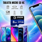 Tarjeta Microsdhc Diegmark 8gb Clase 10 U1 Con Adaptador Sd Para Celulares Y Tablets