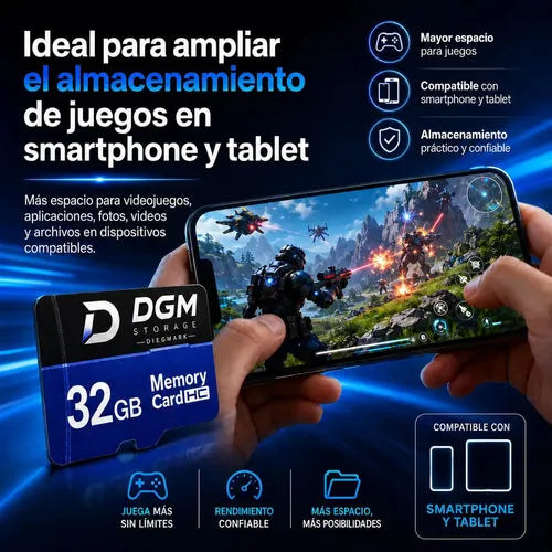 Tarjeta Microsdhc Diegmark 32 Gb Clase 10 Con Adaptador Sd Para Celulares Y Tablets