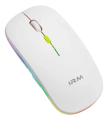 Mouse Inalámbrico Recargable Bluetooth 5.0 2.4 Ghz 1600 Dpi Blanco
