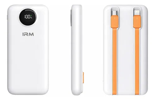 Kit Powerbank 10000mah Carga Rápida + Bolso Organizador Blanco/beige