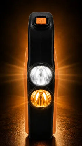 Lámpara Solar 48 Luz Led Mulfunciòn Recargable Usb Powerbank Negro/naranja