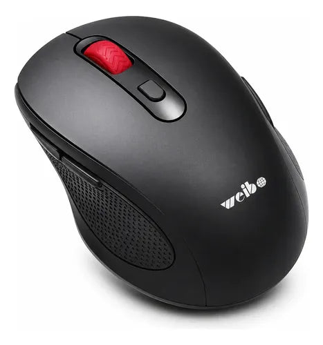 Mouse Inalámbrico 2.4ghz Bluetooth 5.0 1600 Dpi 6 Botones Negro
