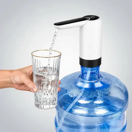 Dispensador De Agua Eléctrico Usb Recargable Portátil 20l Blanco