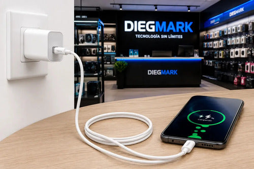 Cable Usb-c A Usb-c De 1 M Para Carga Y Transferencia De Datos Rápida Blanco