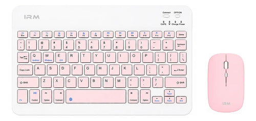 Kit Teclado Mouse Bluetooth Soporte Metal 360° Para Tablet