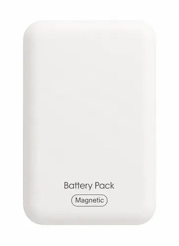 Power Bank Magnético De 5000 Mah Para iPhone Series, Carga Inalámbrica Y Rápida Con Usb-c Blanco