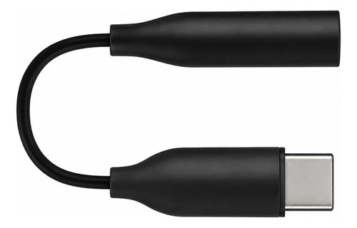 Adaptador Audio Tipo C A Jack 3.5mm Conector De Audífonos Negro