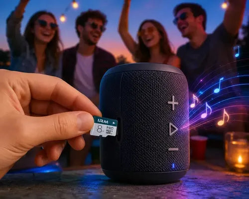 Tarjeta Micro Sd Irm 8 Gb Clase 10 Con Adaptador Para Celulares Y Cámaras